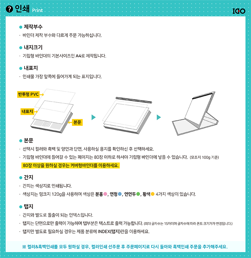 바인더의 모든것 [IDObinder] [3공,링커버,북커버,양장제본,제안박스,인덱스,CD,USB케이스]